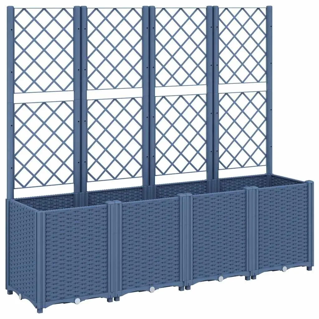 Garden Planter Polypropylene 160x40x140cm Grey