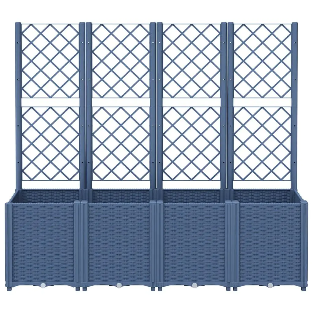 Garden Planter Polypropylene 160x40x140cm Grey