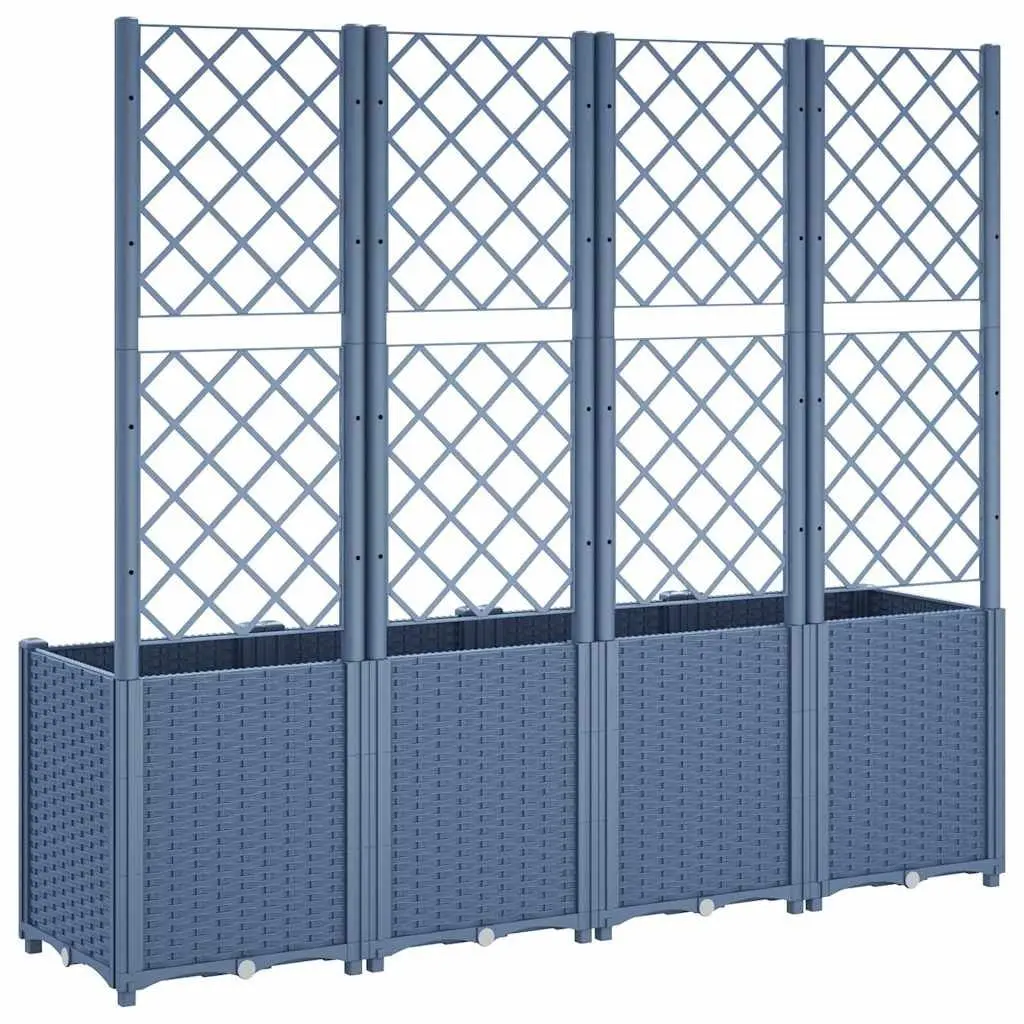 Garden Planter Polypropylene 160x40x140cm Grey