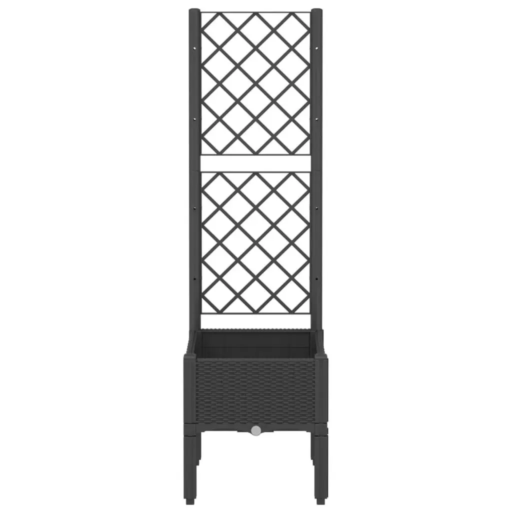 Garden Planter Polypropylene 40x40x142cm Black