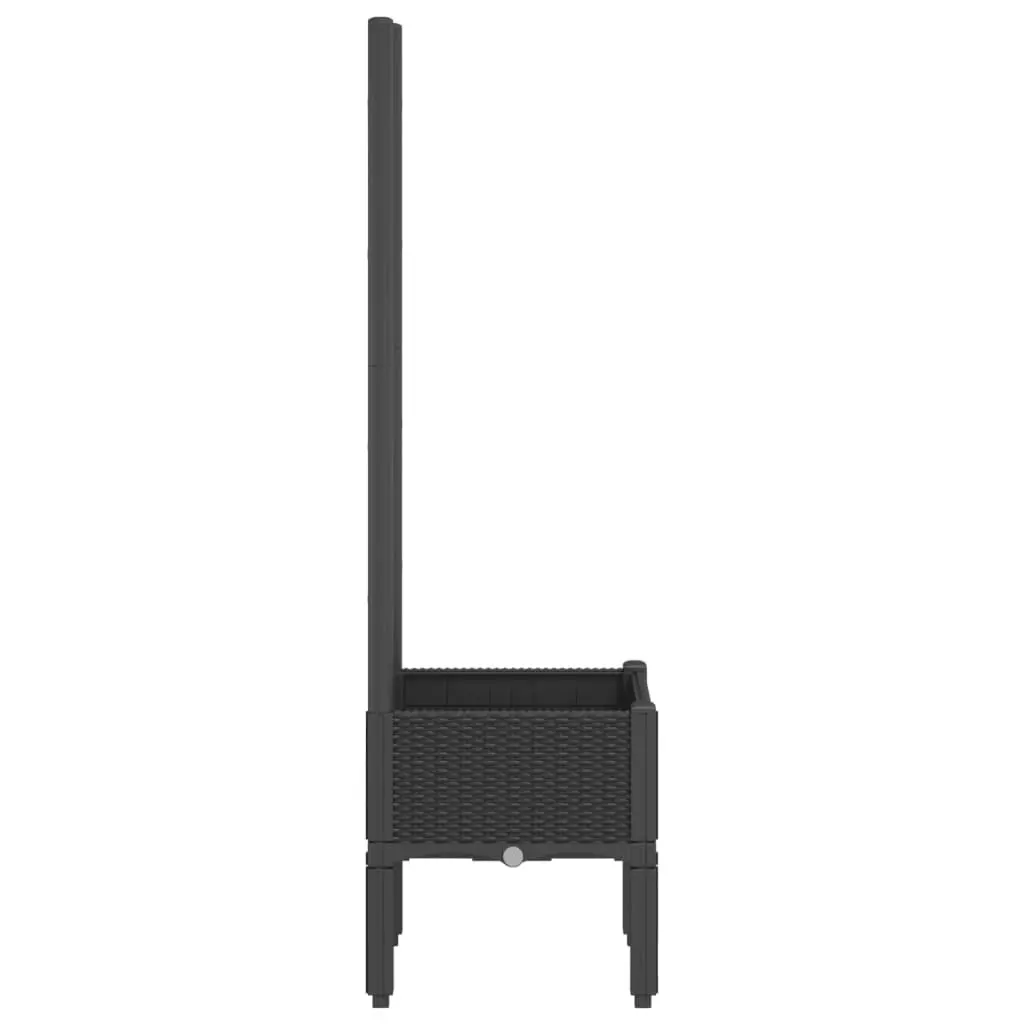 Garden Planter Polypropylene 40x40x142cm Black