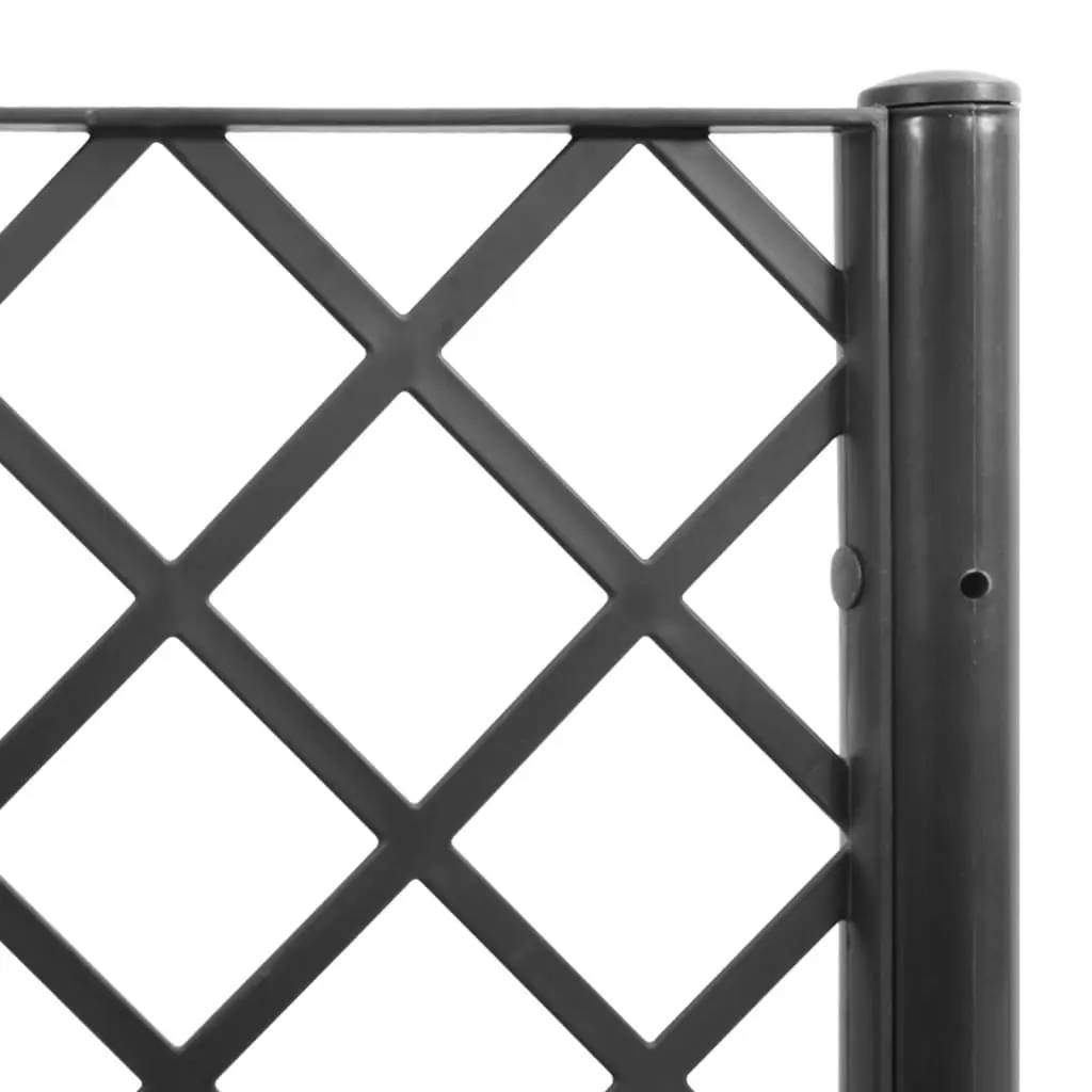 Garden Planter Polypropylene 40x40x142cm Black