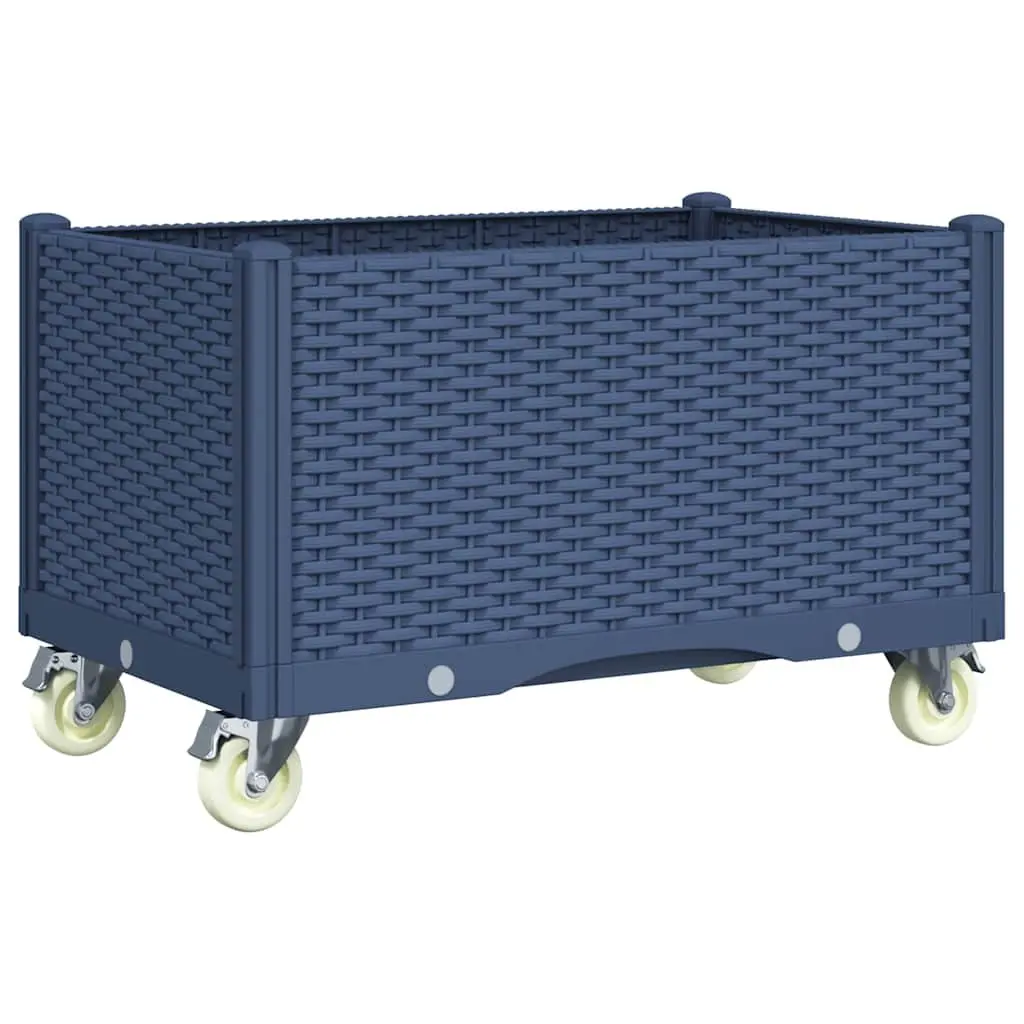 Garden Planter with Wheels and Integrated Trellis