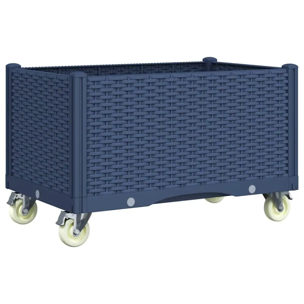 Garden Planter with Wheels and Integrated Trellis