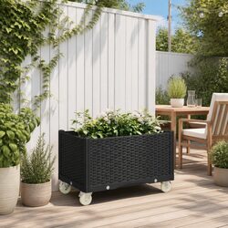 Durable Garden Planter on Wheels for Climbing Plants