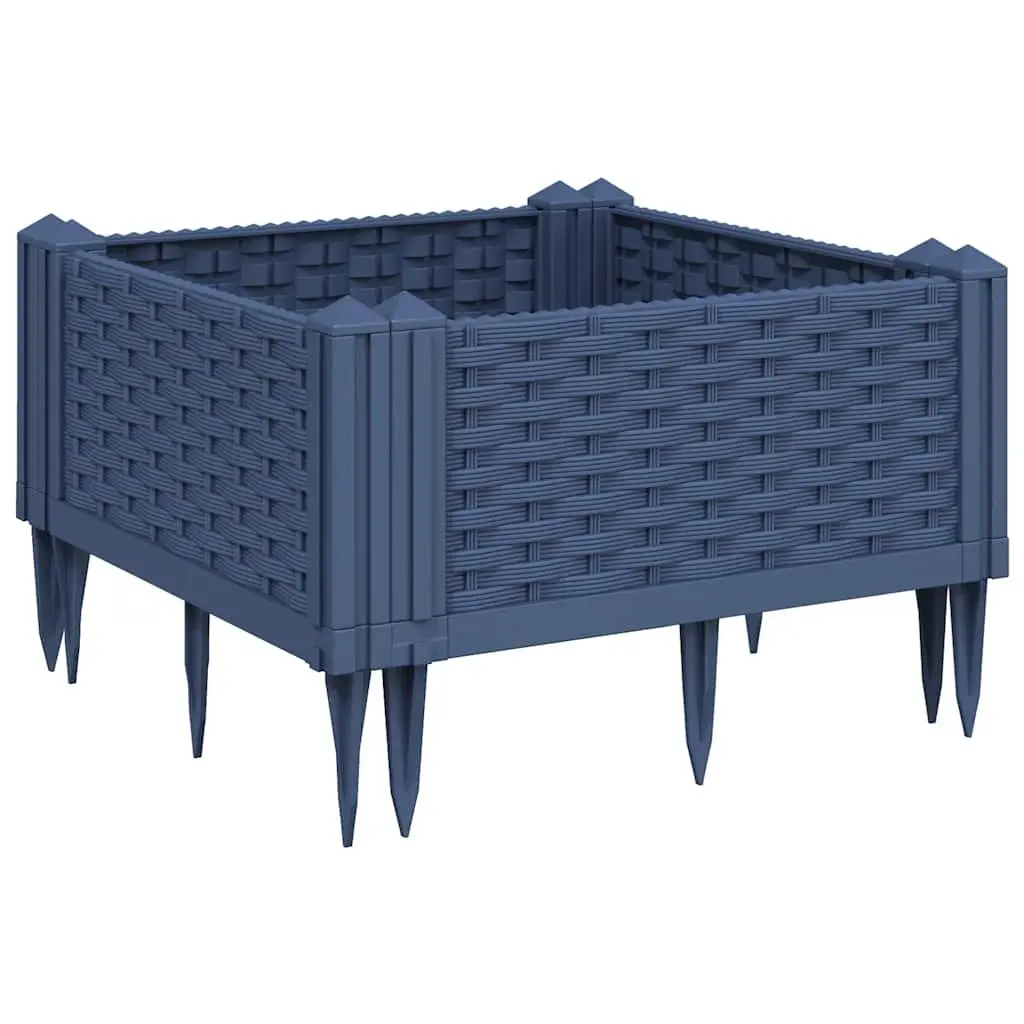 Garden Planter Polypropylene 42.5x42.5x28.5cm Grey