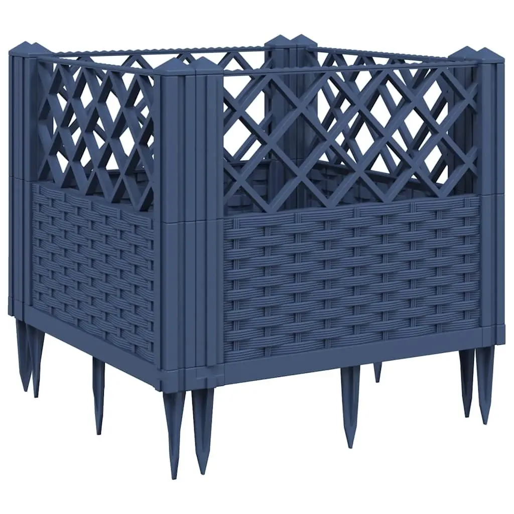Modular Raised Bed Garden Planter Box in Grey