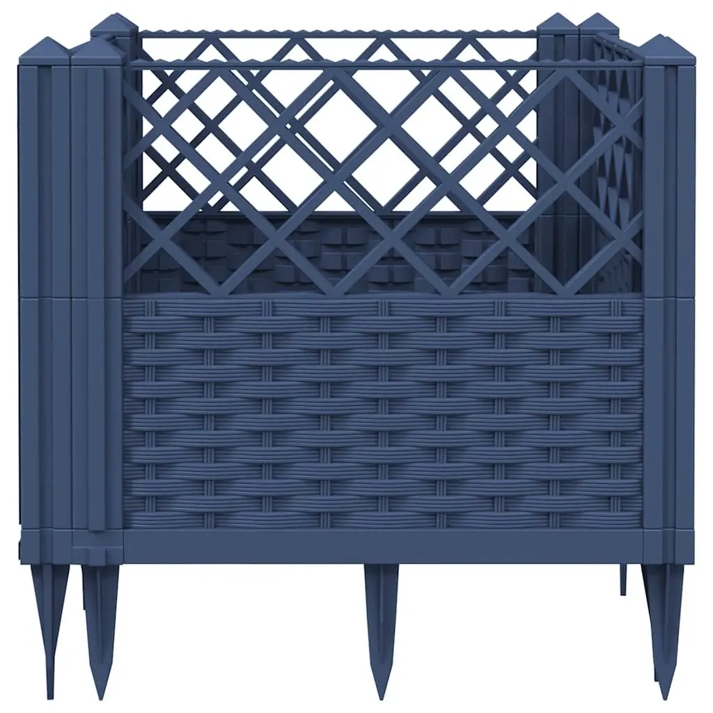 Modular Raised Bed Garden Planter Box in Grey