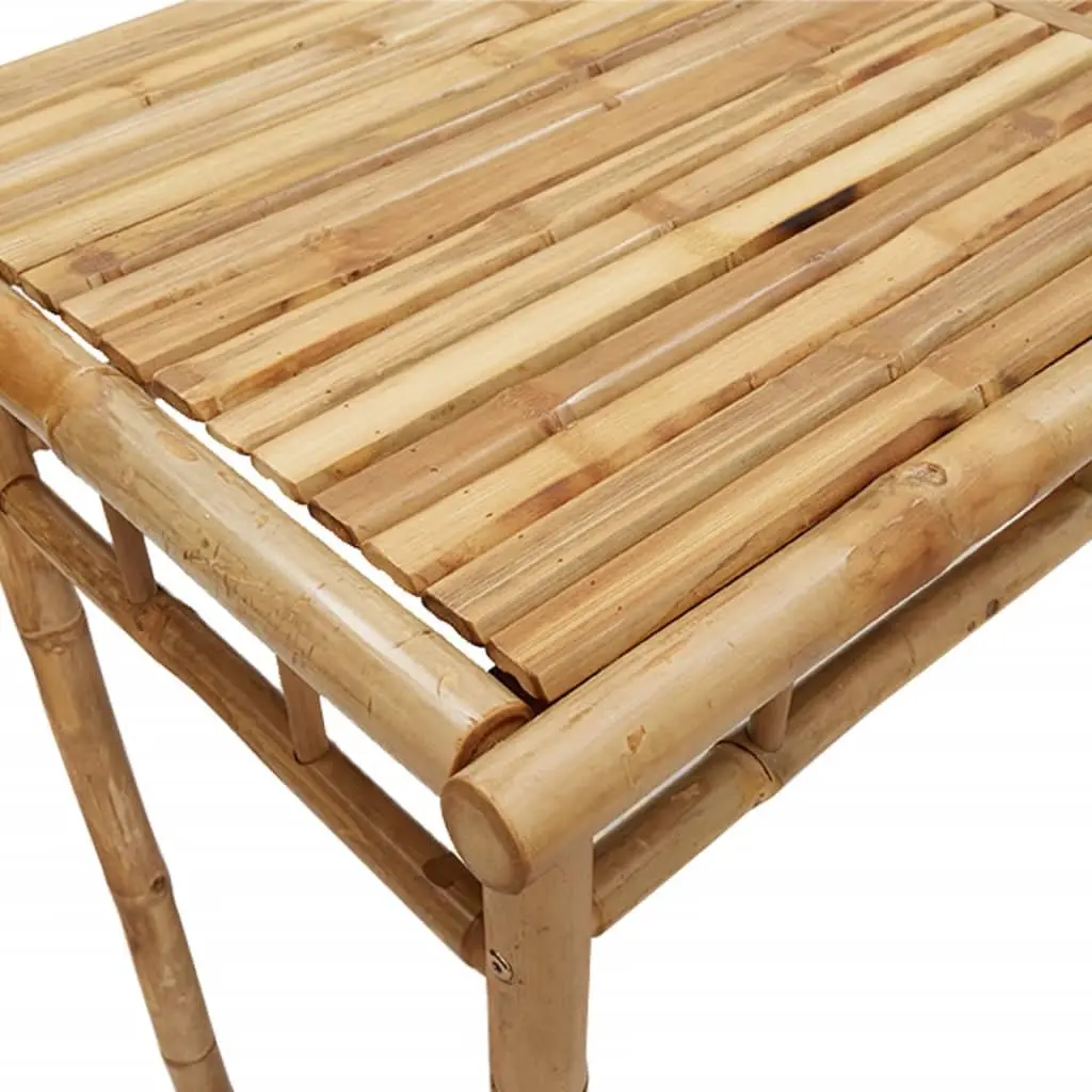 Bamboo Outdoor Dining Table 110x55x75cm Brown