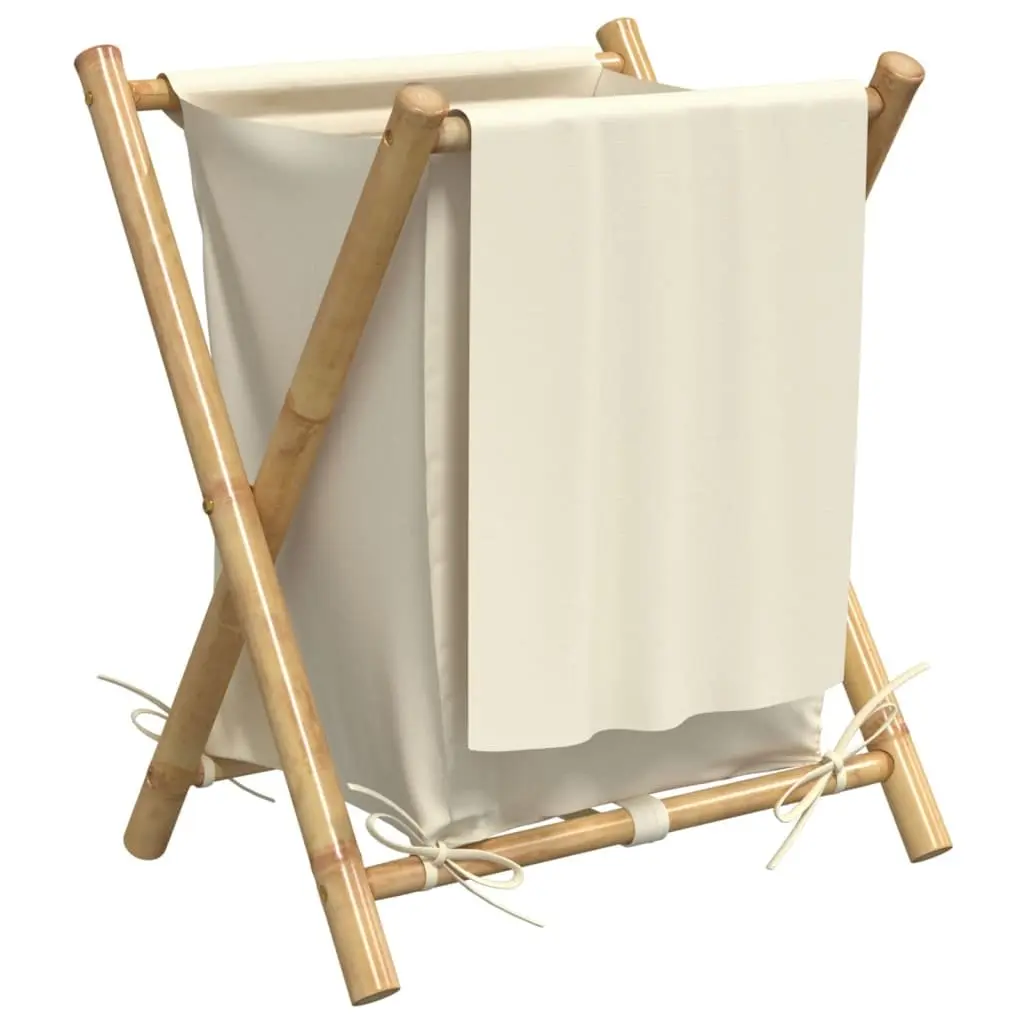 Laundry Basket Bamboo Foldable Storage Hamper Brown