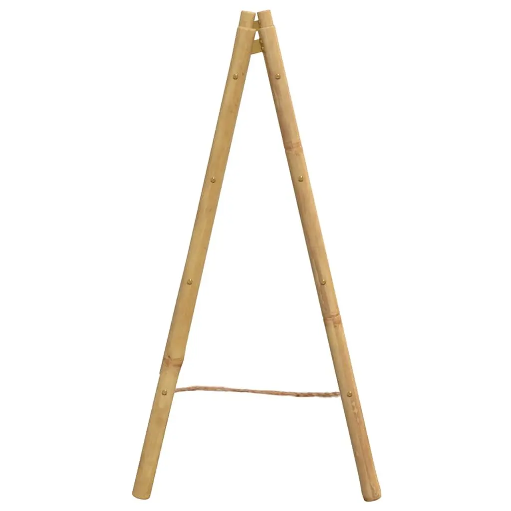 Double Towel Ladder Bamboo 4 Rungs Brown