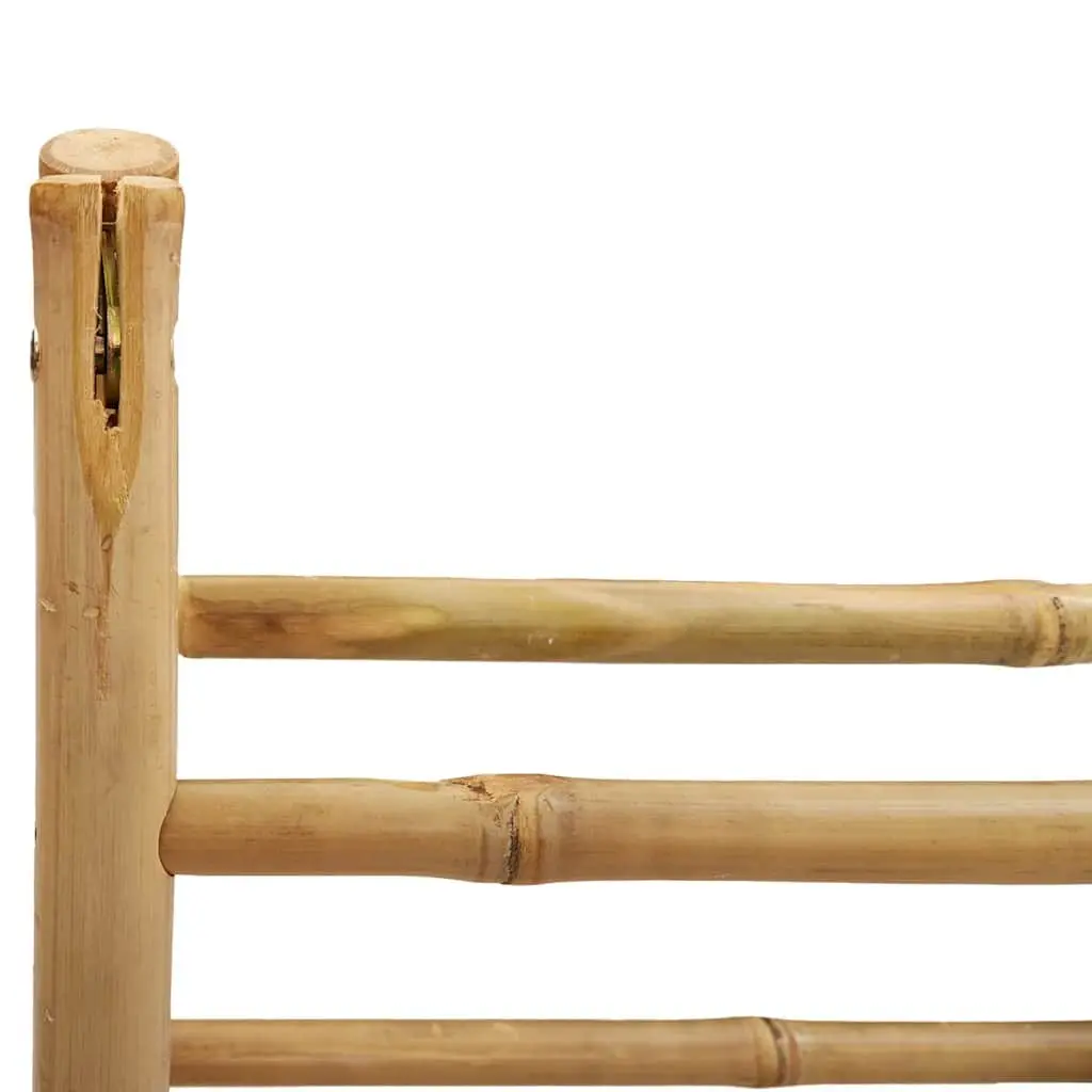 Double Towel Ladder Bamboo 4 Rungs Brown