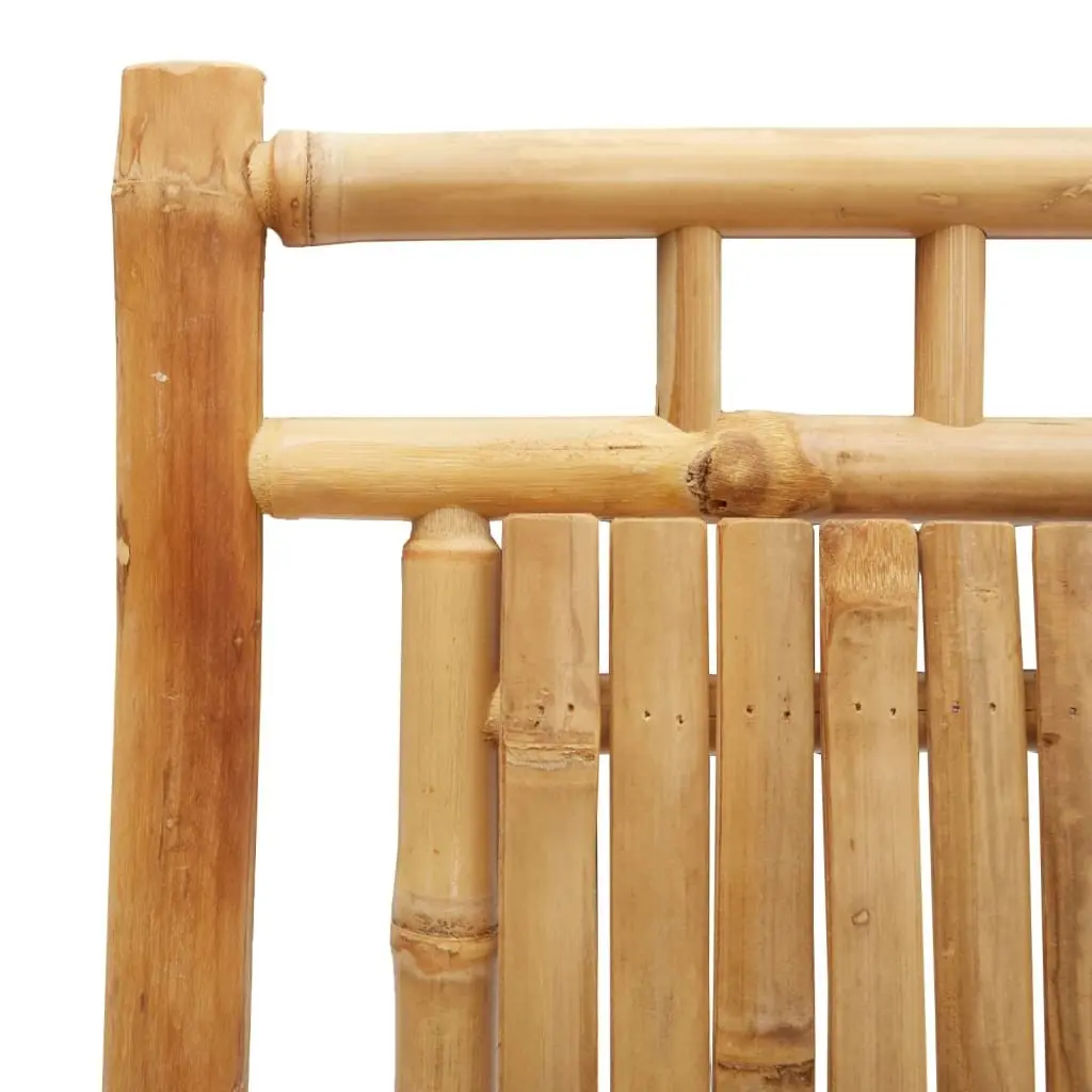 Folding Garden Chairs Bamboo 53 x 66 x 99 cm Brown 2 pcs
