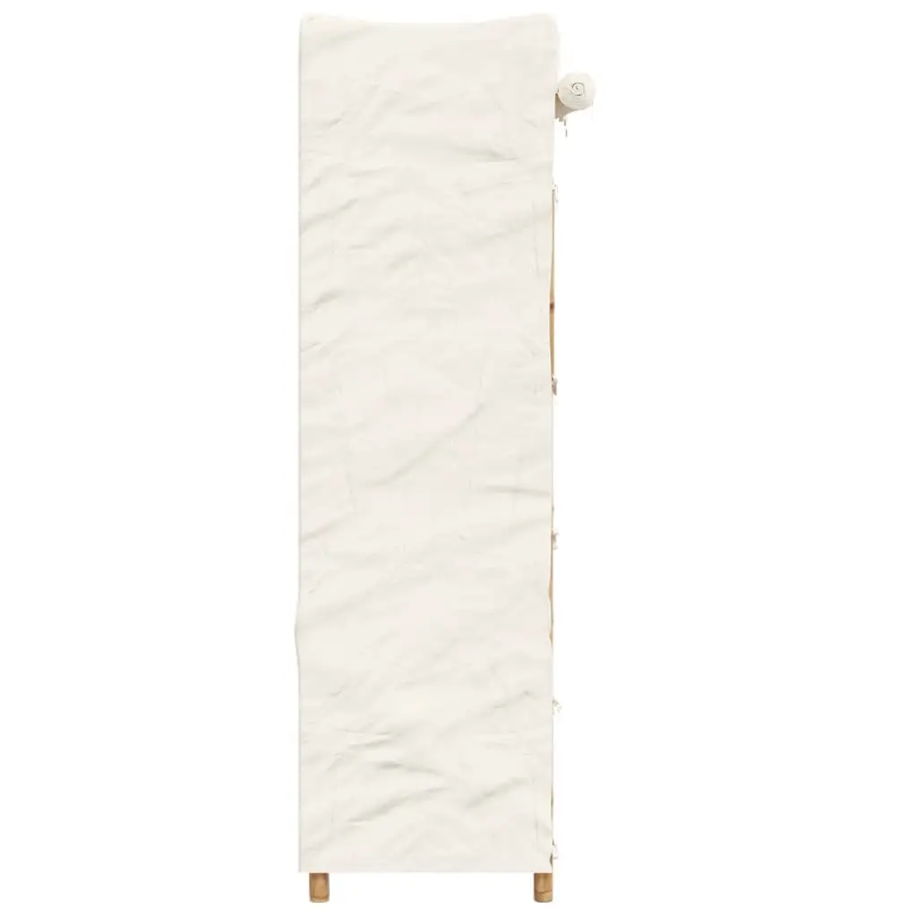 Wardrobe Bamboo 110x45x170cm Brown Storage Cupboard