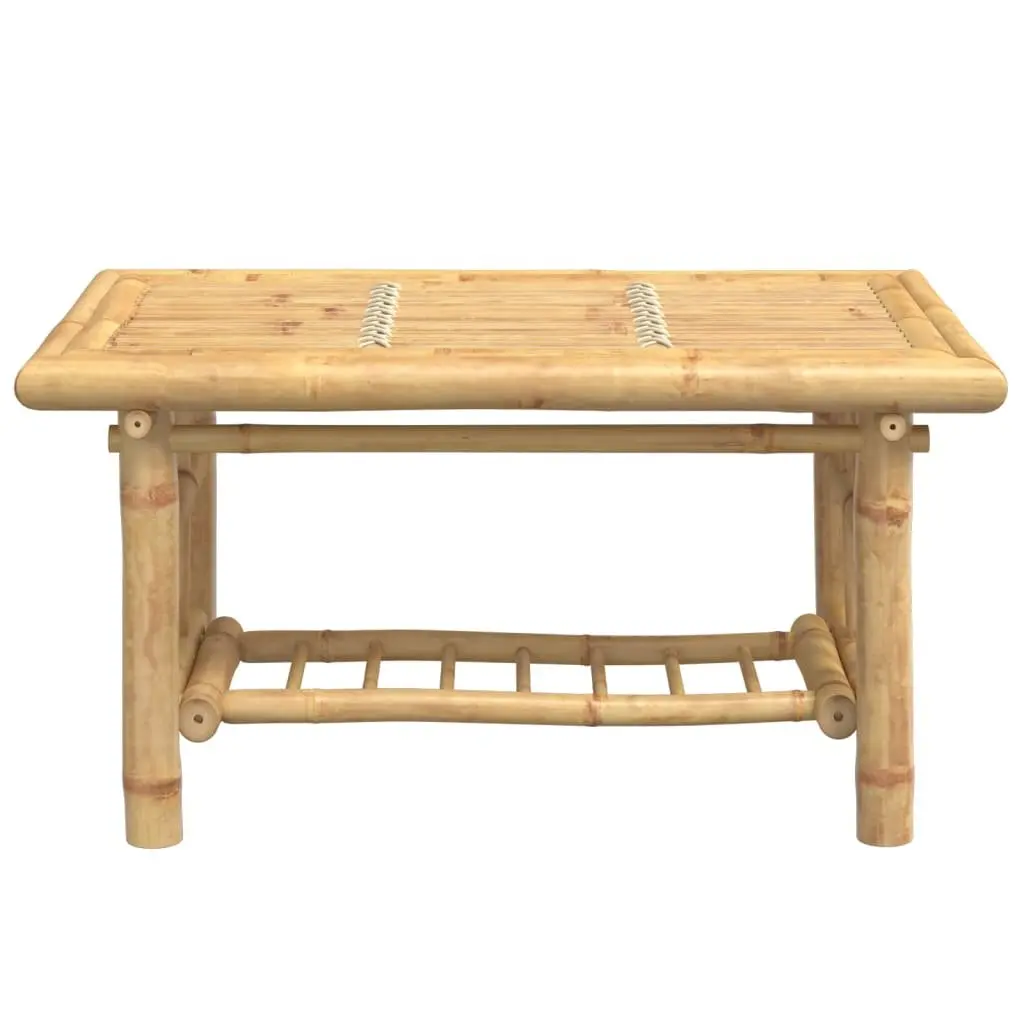 Bamboo Coffee Table 70x45x36 cm Brown Accent Side Table Living Room Storage