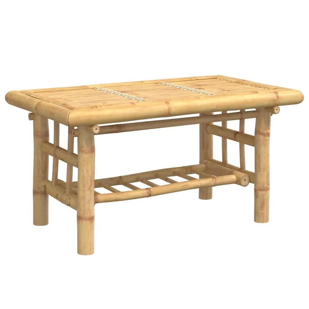Bamboo Coffee Table 70x45x36 cm Brown Accent Side Table Living Room Storage