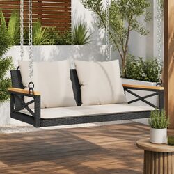 Durable Swing Bench with Cushions for Outdoor Relaxation