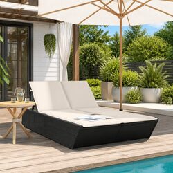 Adjustable Double Sun Lounger for Outdoor Comfort