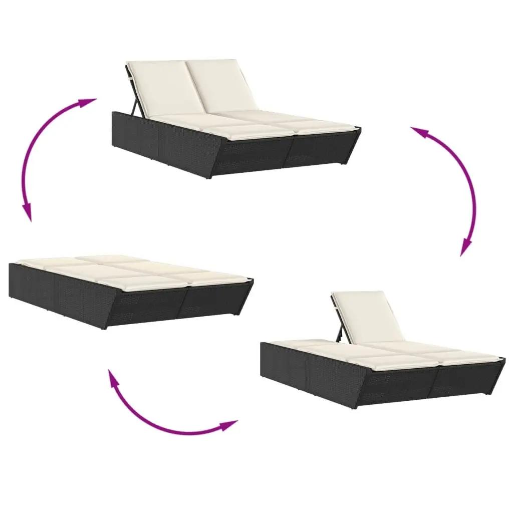 Adjustable Double Sun Lounger for Outdoor Comfort