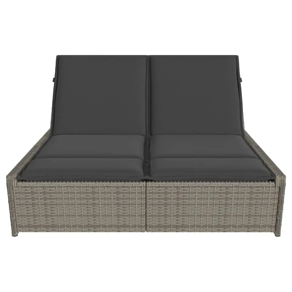 Double Sun Lounger with Adjustable Backrest