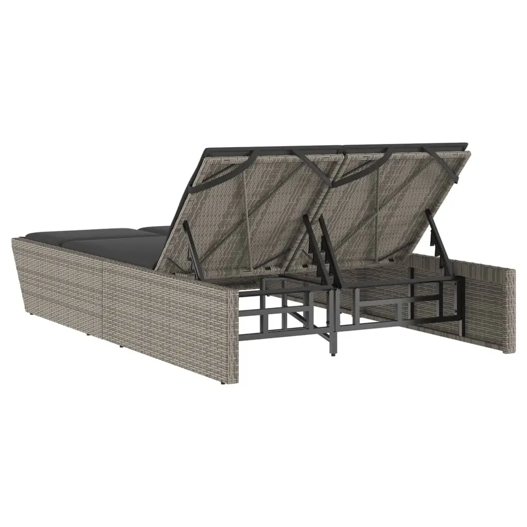 Double Sun Lounger with Adjustable Backrest