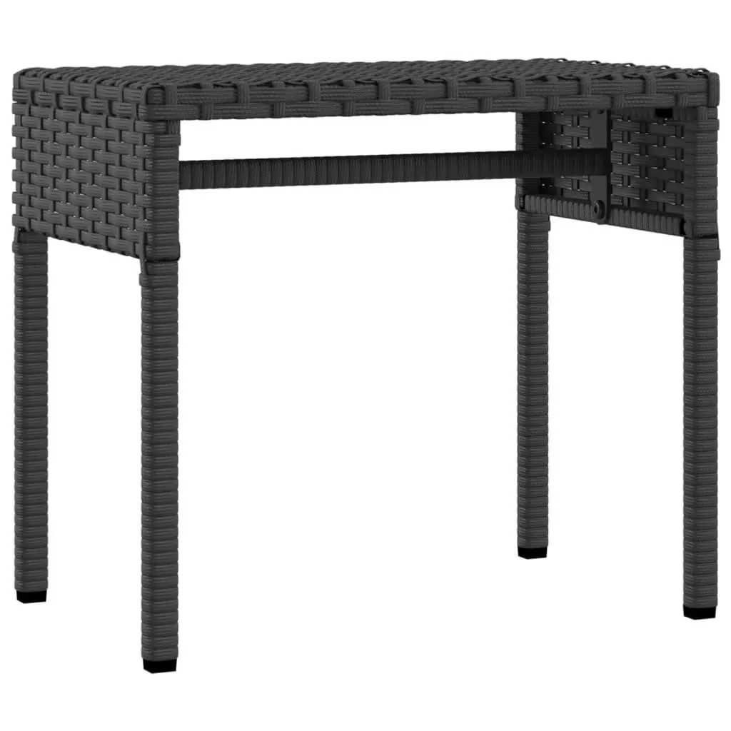 Adjustable Backrest Sun Lounger with Canopy and Table Outdoor