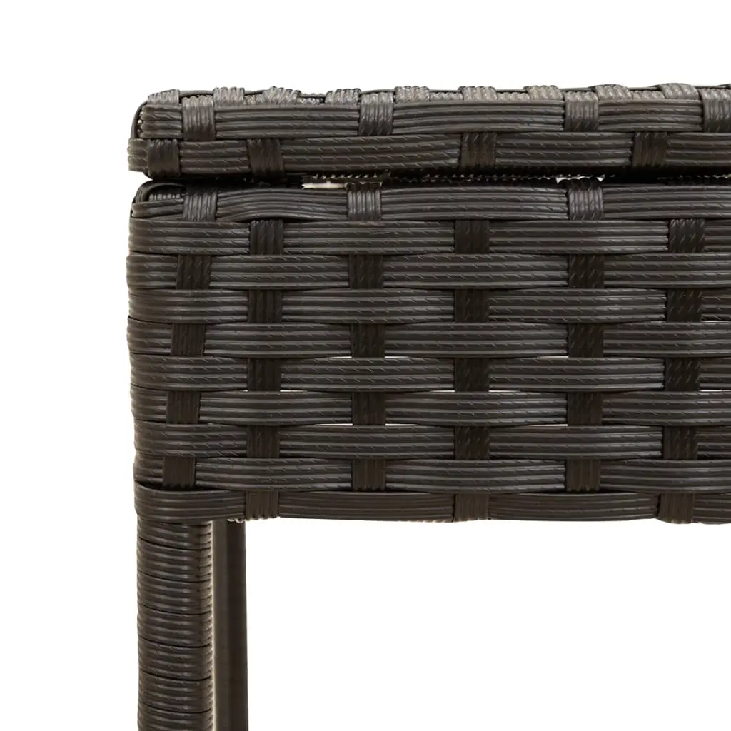 Adjustable Backrest Sun Lounger with Canopy and Table Outdoor