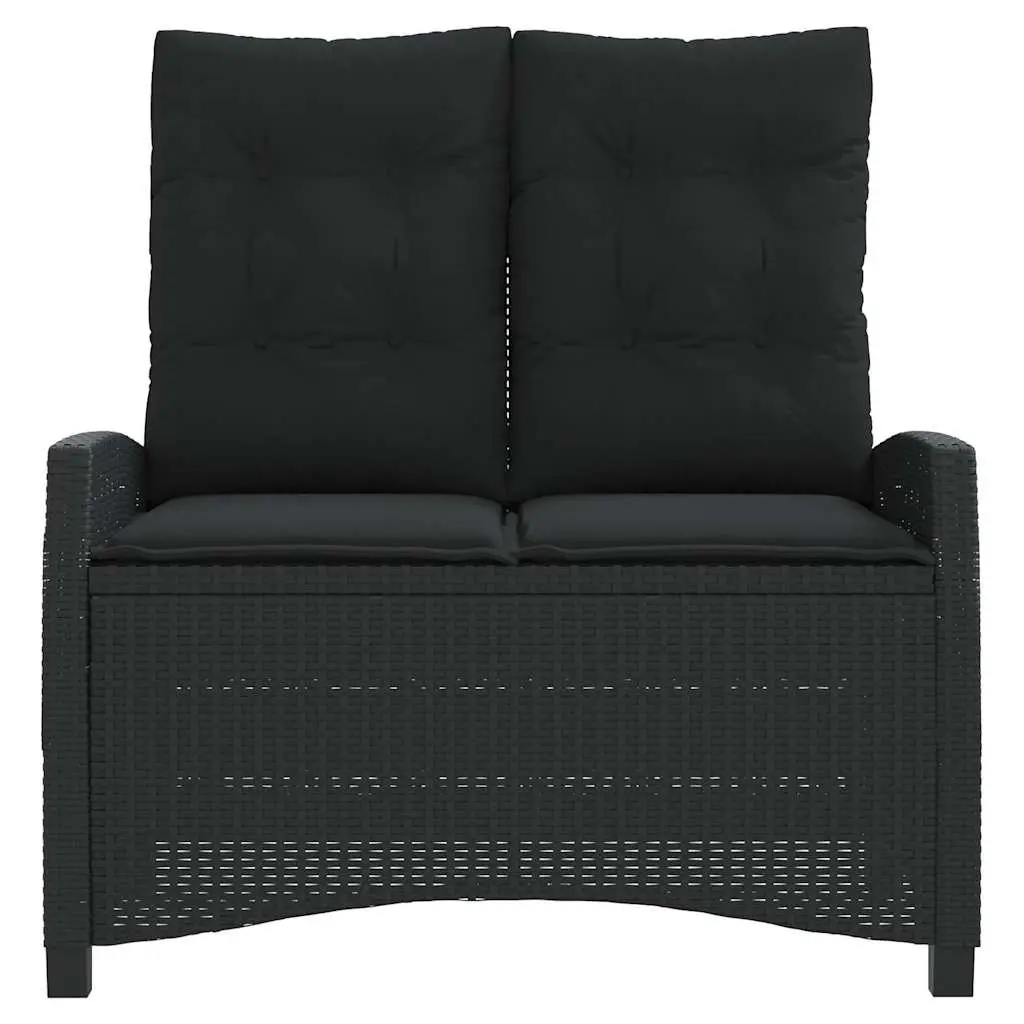 Adjustable Reclining Garden Bench with Cushions