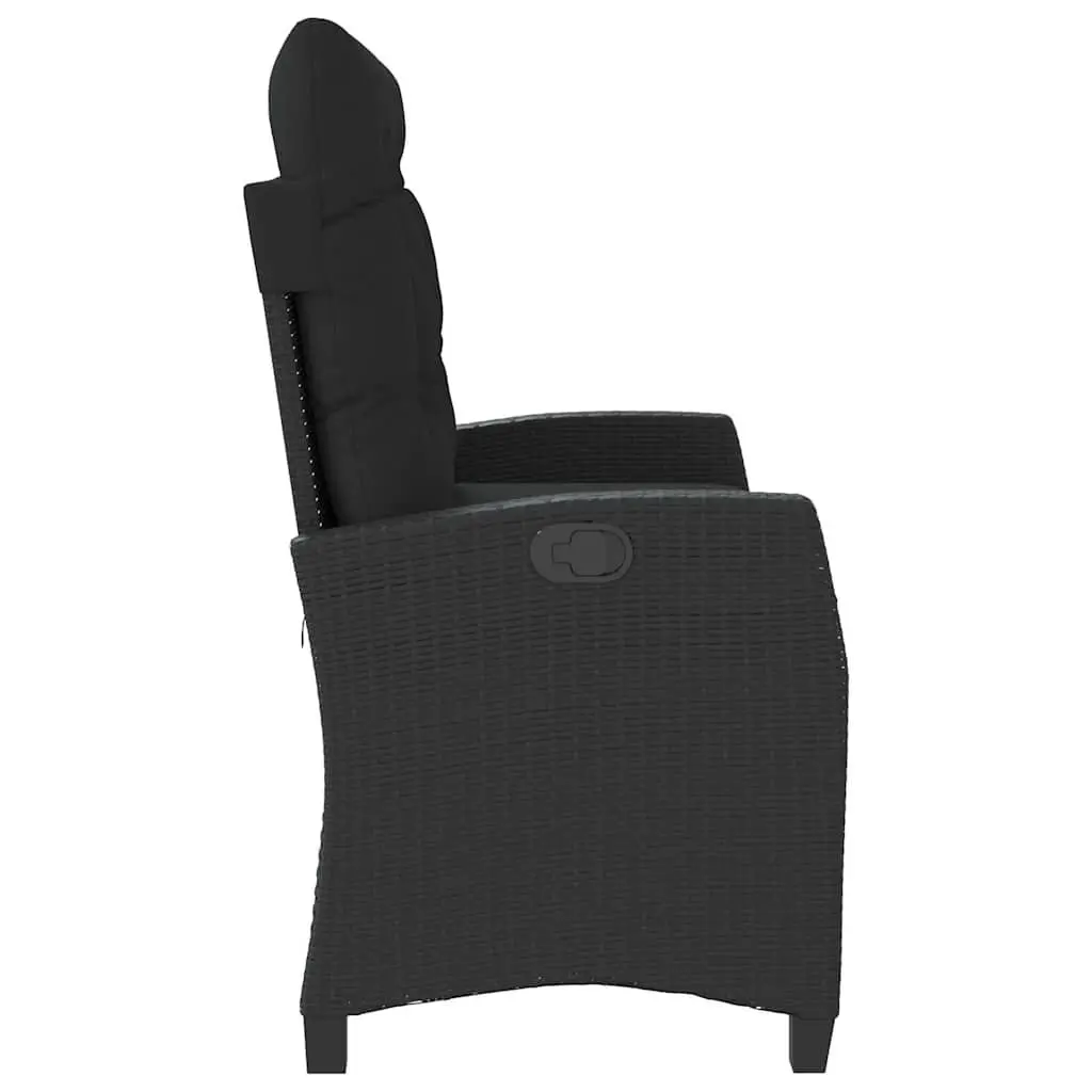 Adjustable Reclining Garden Bench with Cushions