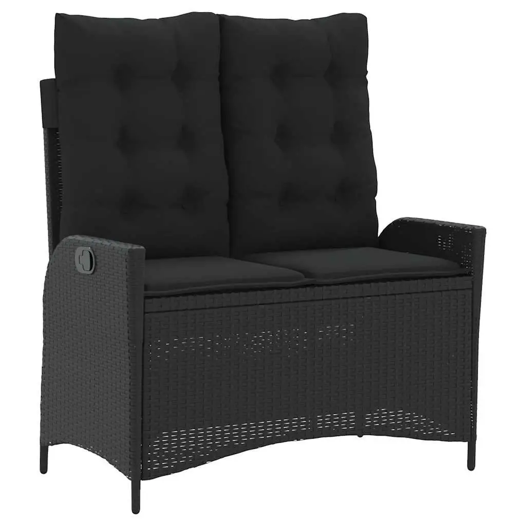 Adjustable Reclining Garden Bench with Cushions
