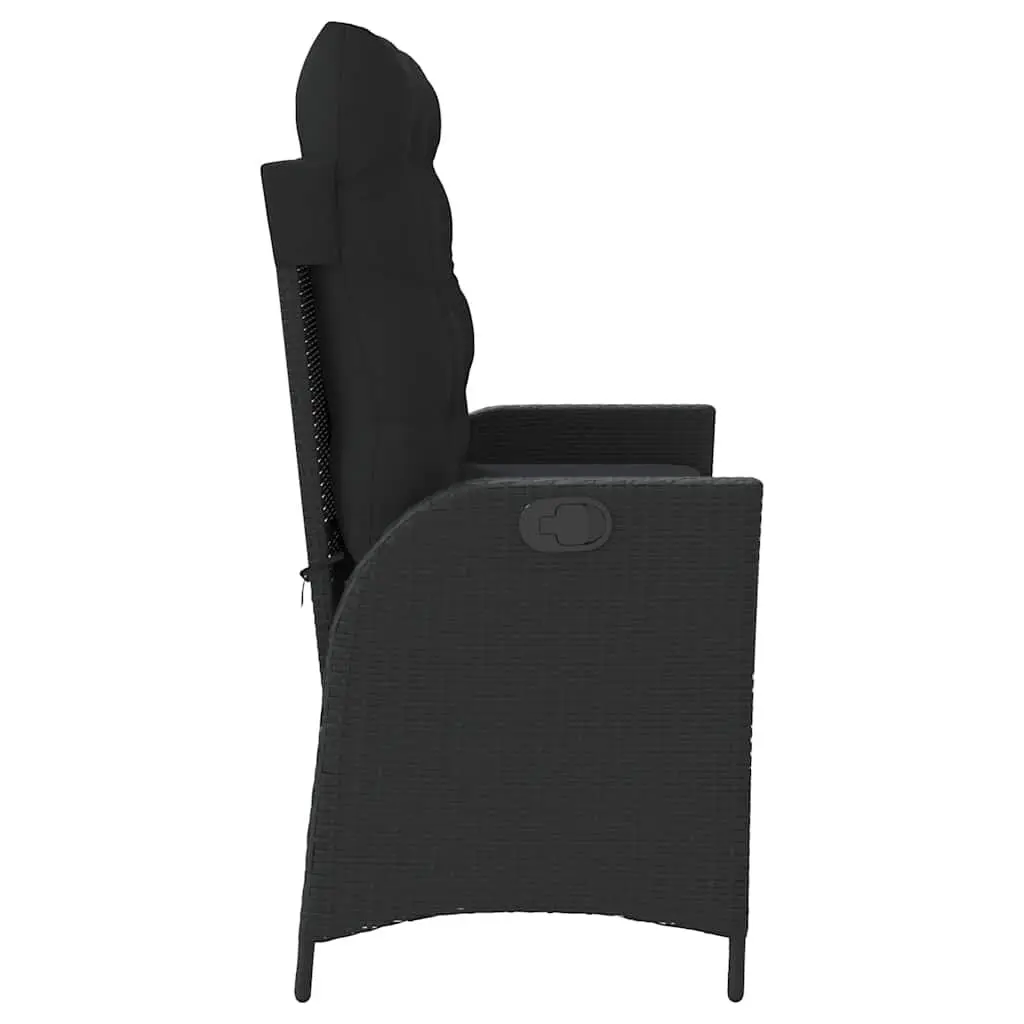 Adjustable Reclining Garden Bench with Cushions