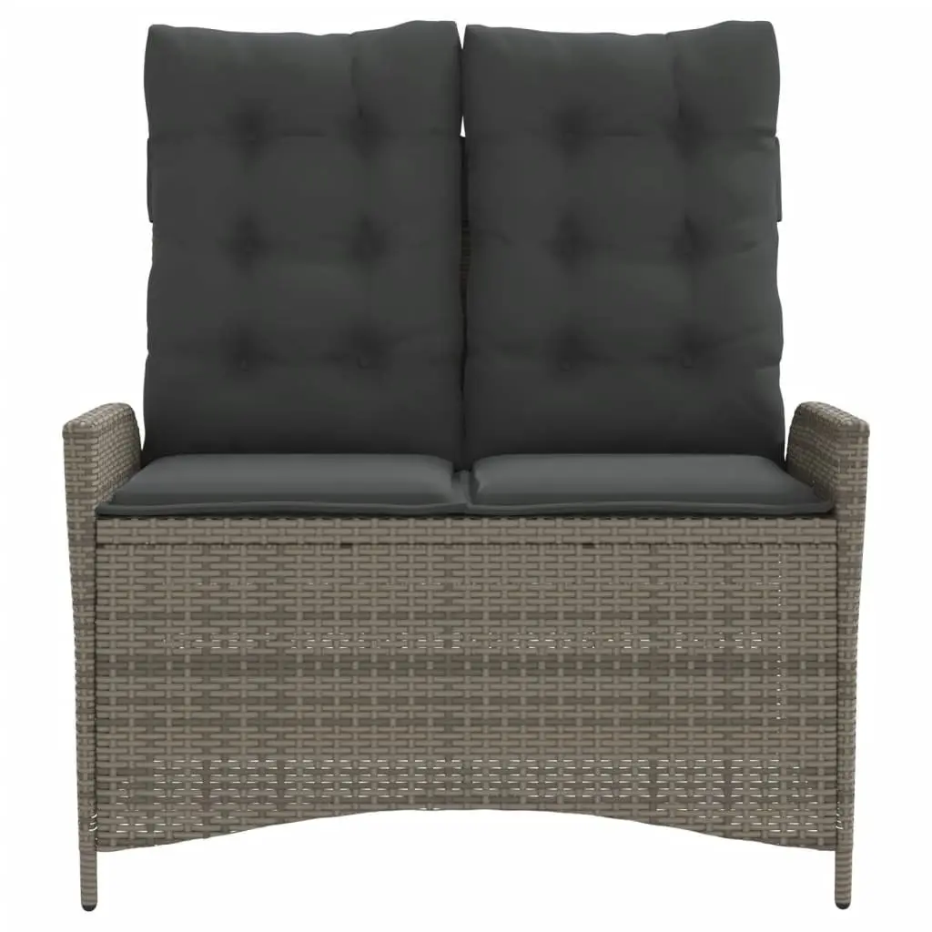 Reclining Garden Bench with Adjustable Backrest