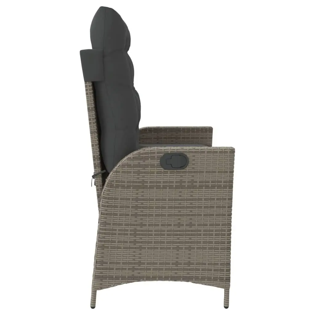 Reclining Garden Bench with Adjustable Backrest