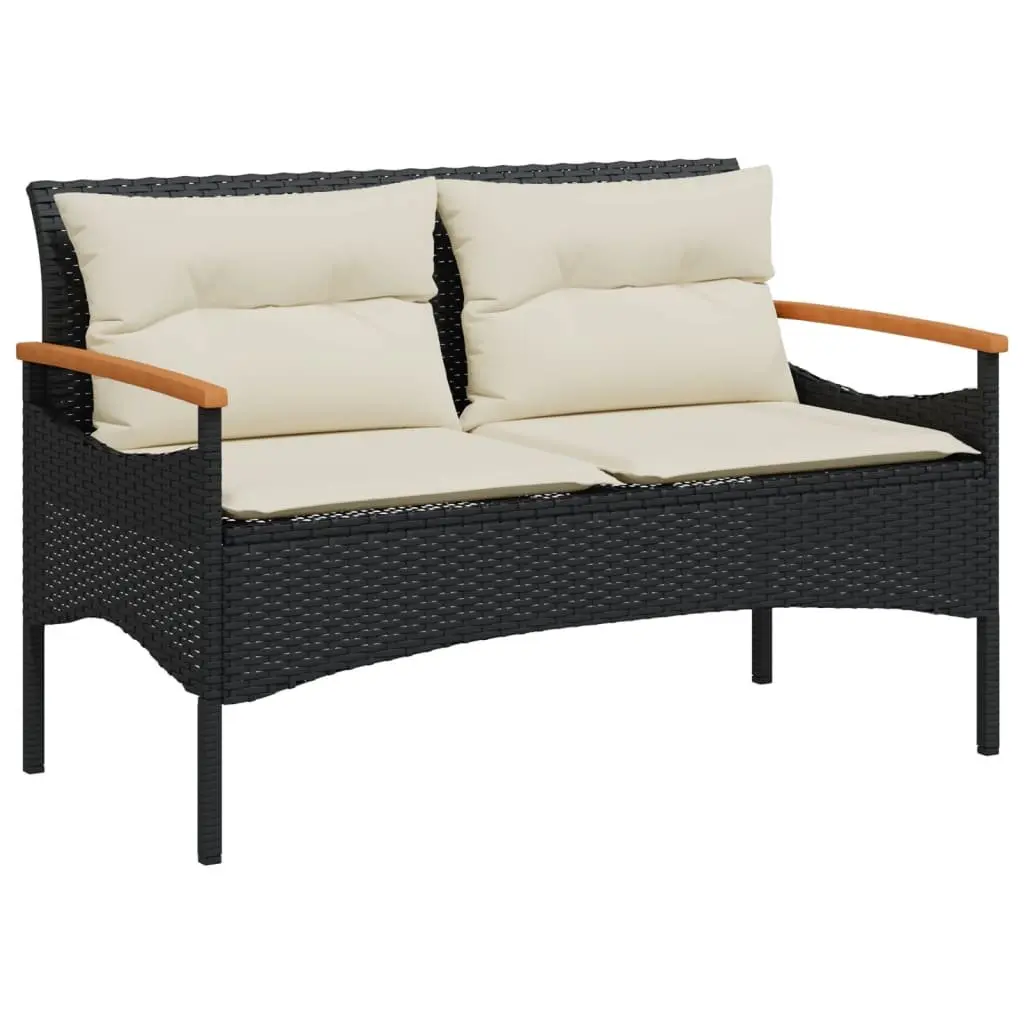 Garden Bench with Cushions for Outdoor Spaces