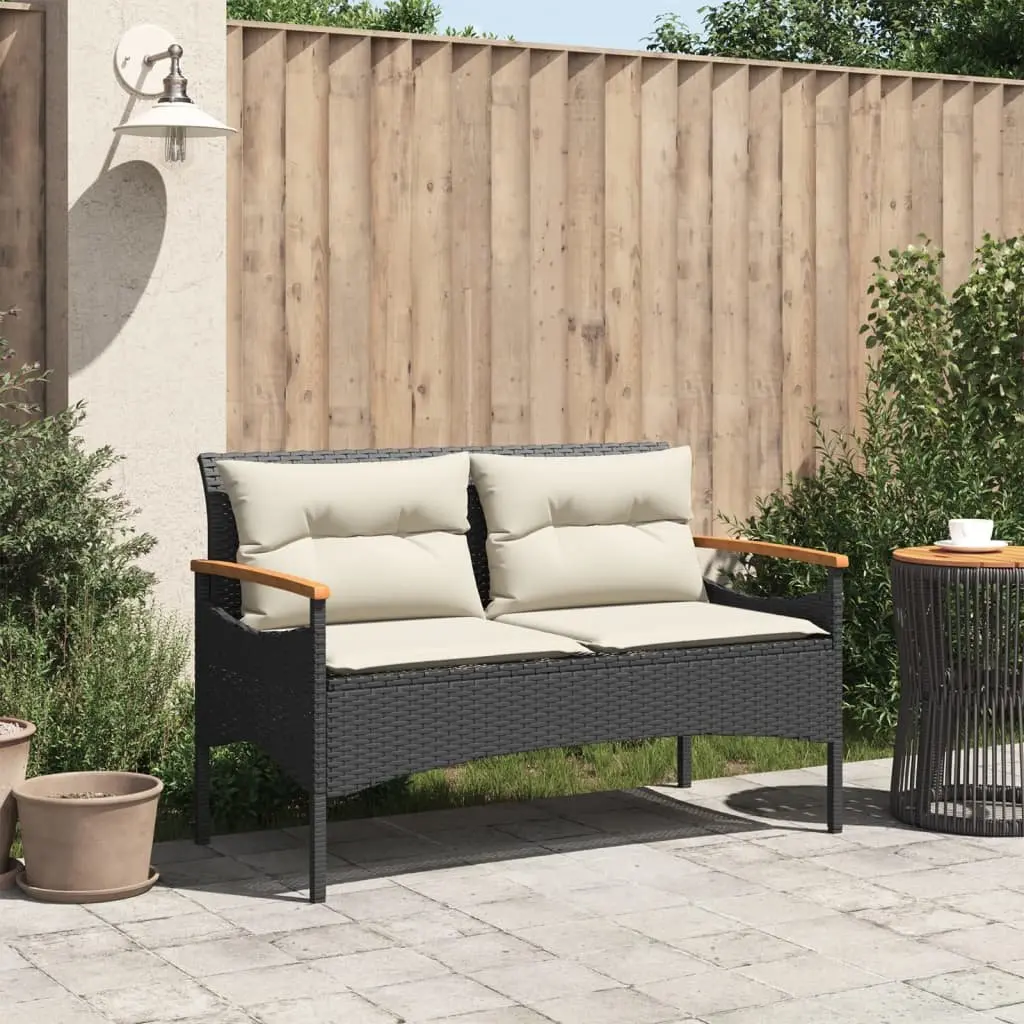 Garden Bench with Cushions for Outdoor Spaces