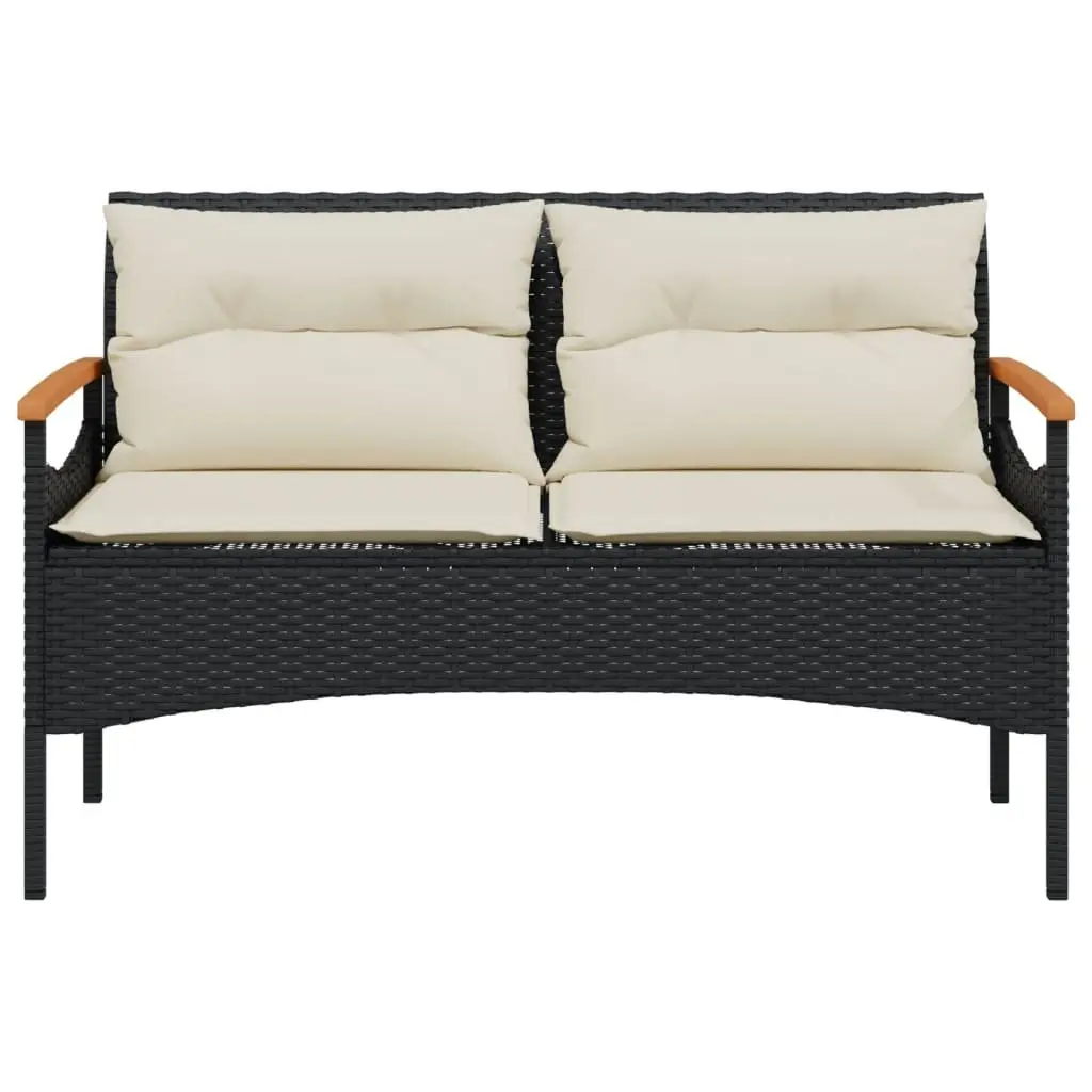 Garden Bench with Cushions for Outdoor Spaces