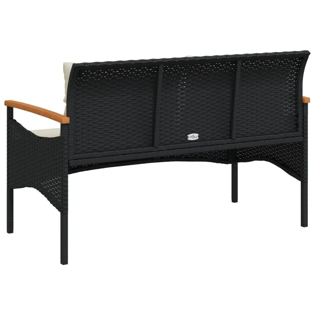 Garden Bench with Cushions for Outdoor Spaces