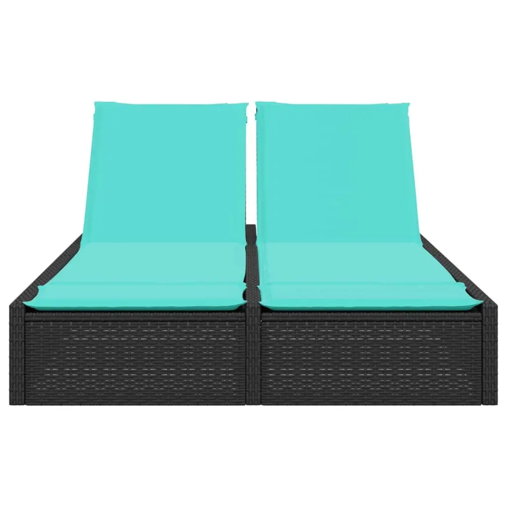 Double Sun Lounger with Adjustable Backrest