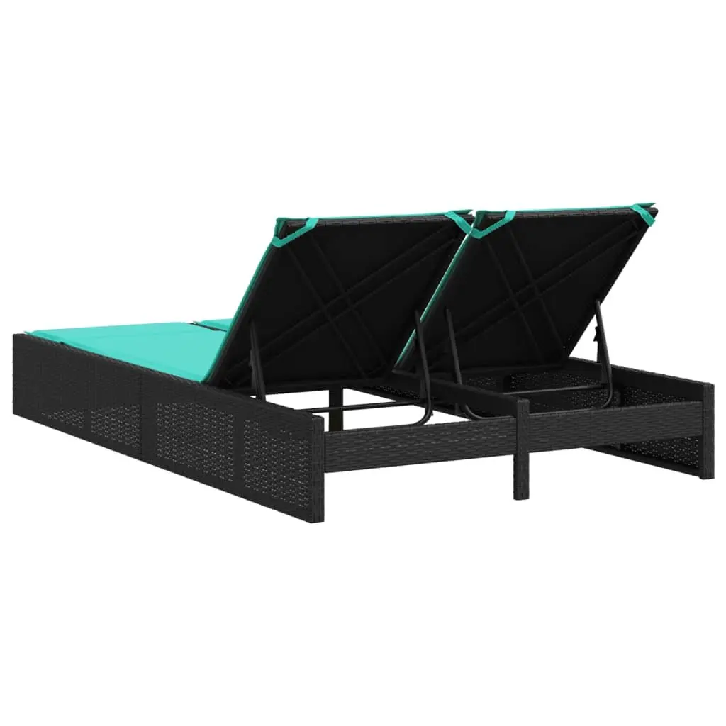 Double Sun Lounger with Adjustable Backrest
