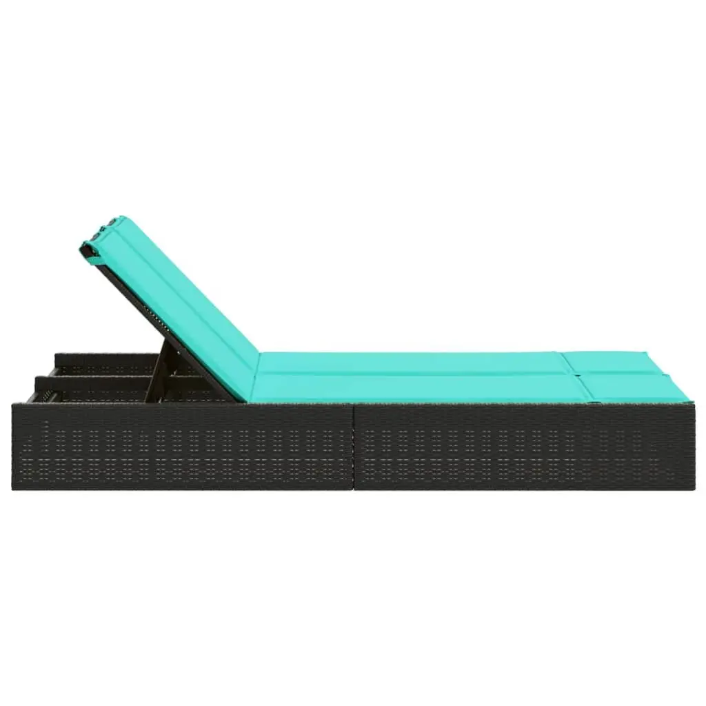 Double Sun Lounger with Adjustable Backrest