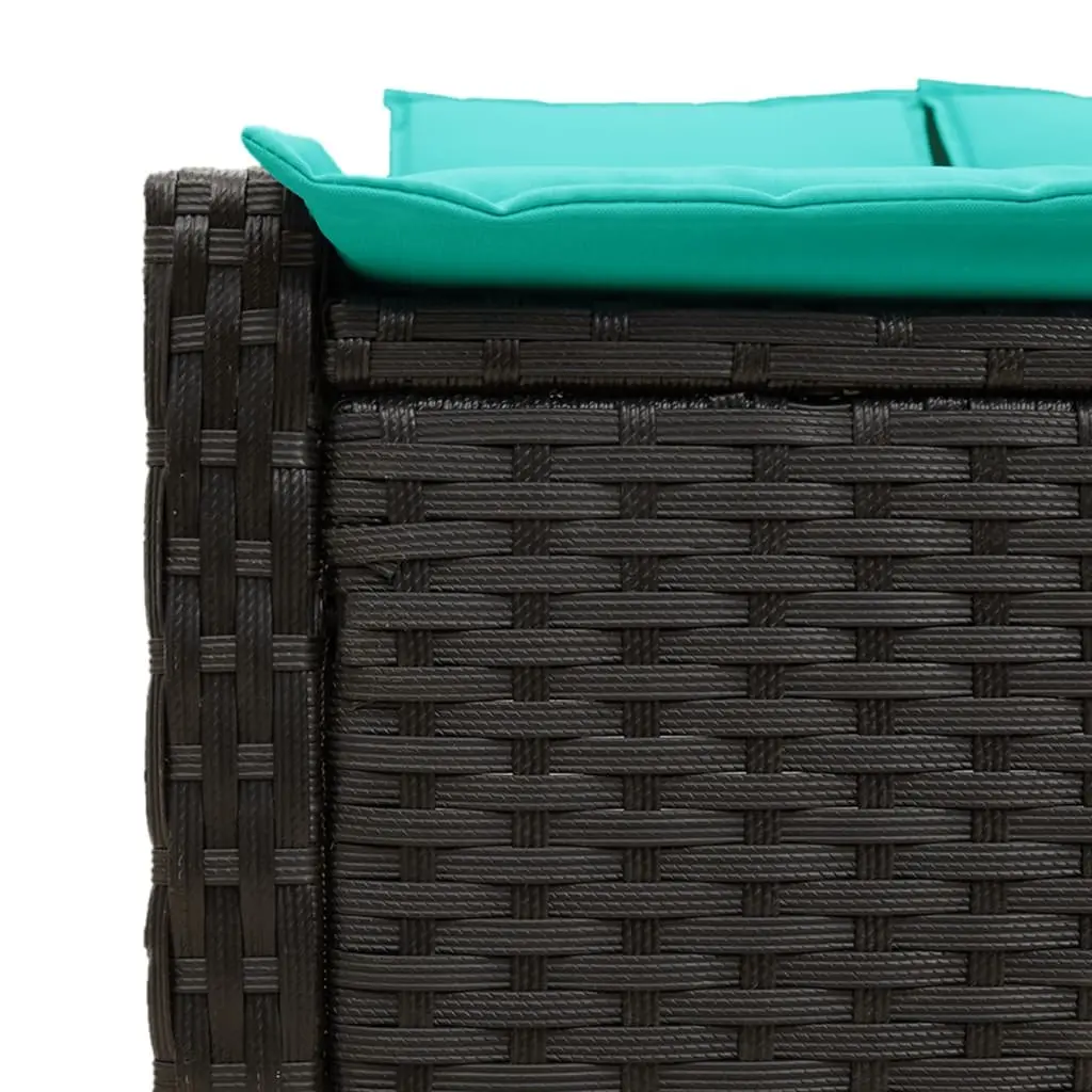 Double Sun Lounger with Adjustable Backrest