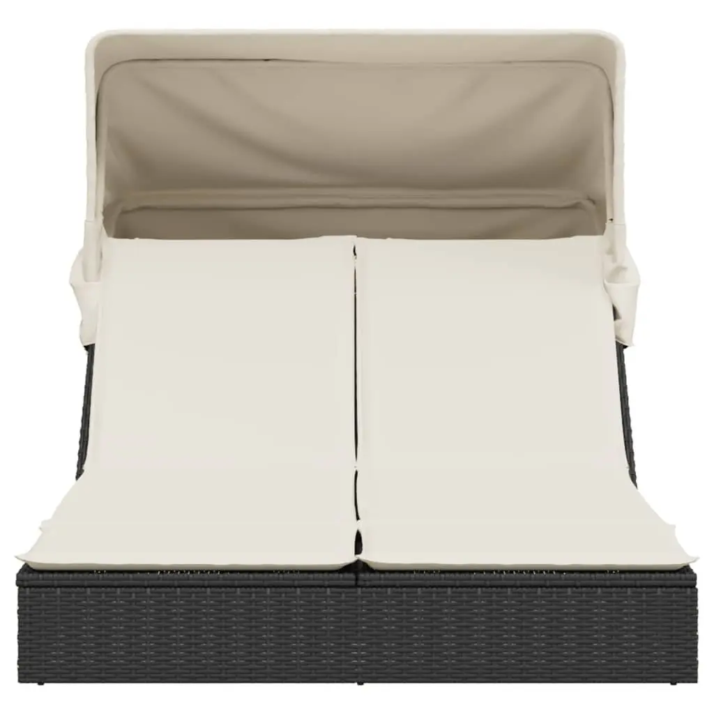 Double Sun Lounger with Adjustable Canopy