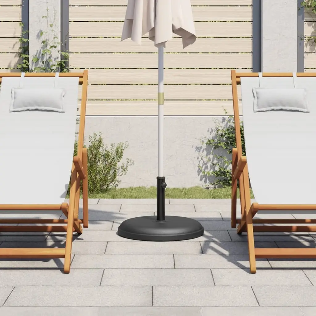 Parasol Base Concrete-filled Plastic 25 kg Black Ø32 Ø35 Ø38 mm Outdoor Garden