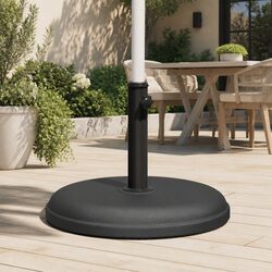 Durable Black Round Parasol Base for Umbrellas