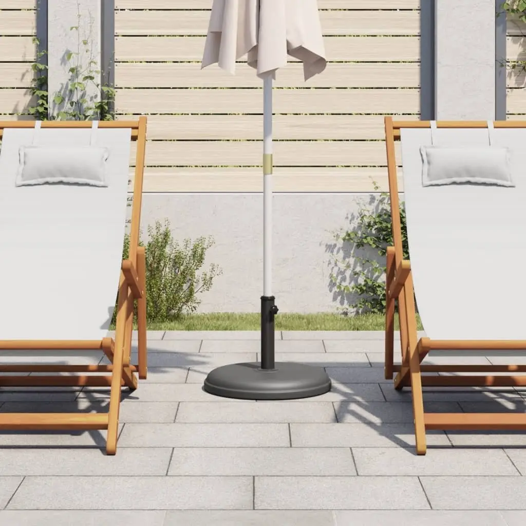 Grey Round Parasol Base for Stability