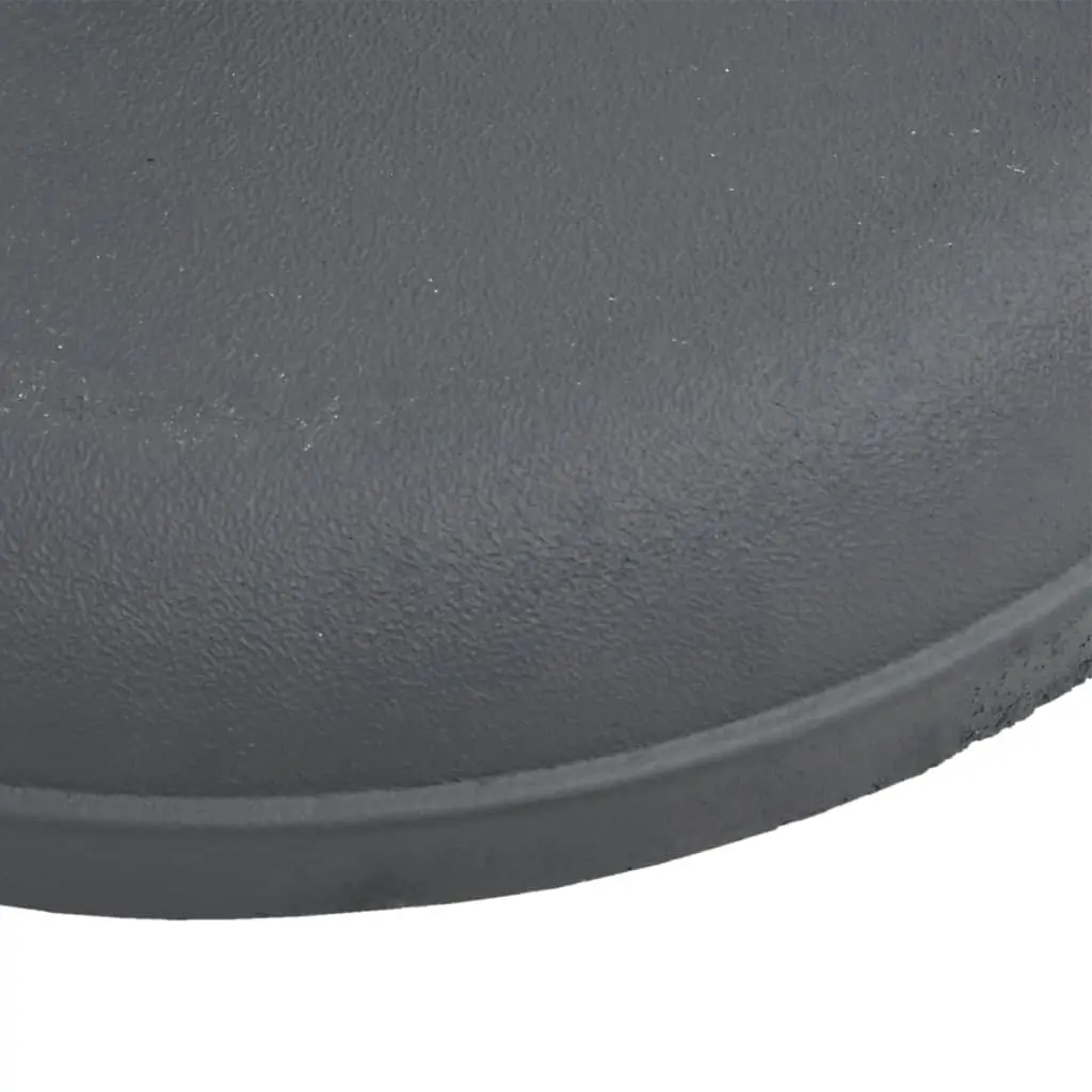 Grey Round Parasol Base for Stability