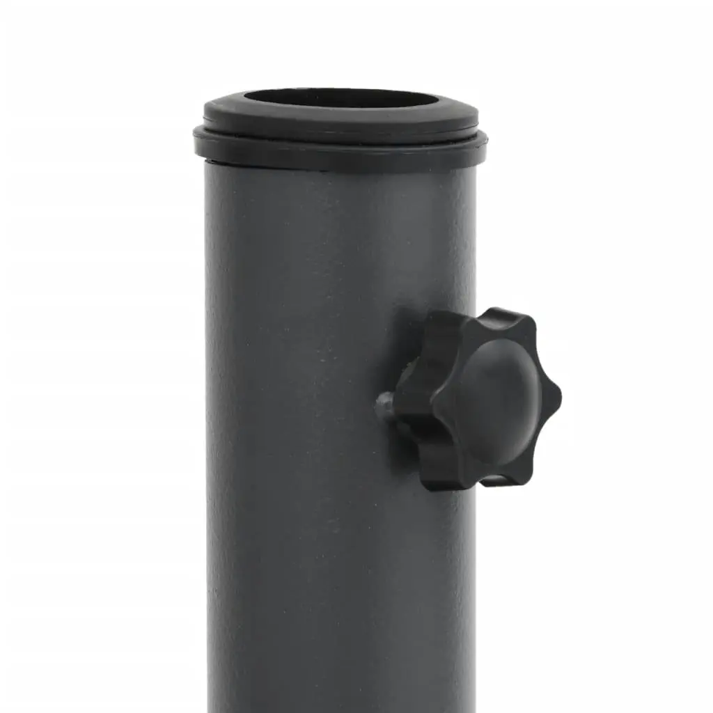 Grey Round Parasol Base for Stability