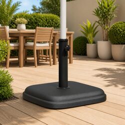Sturdy Square Parasol Base for Ø32/35/38 mm Poles