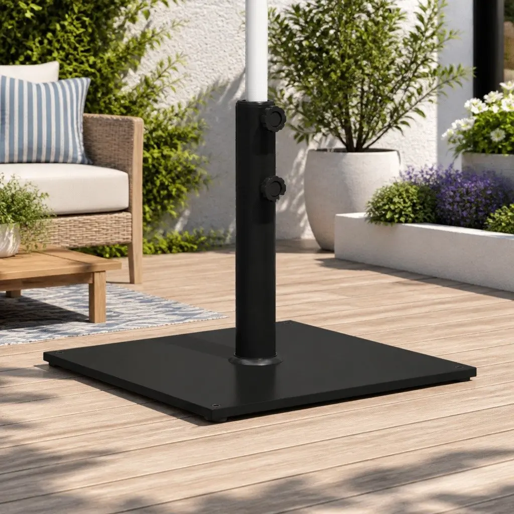 Square 17kg Parasol Base for Outdoor Umbrellas