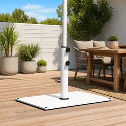 Durable Rectangular Parasol Base for 32-48mm Poles